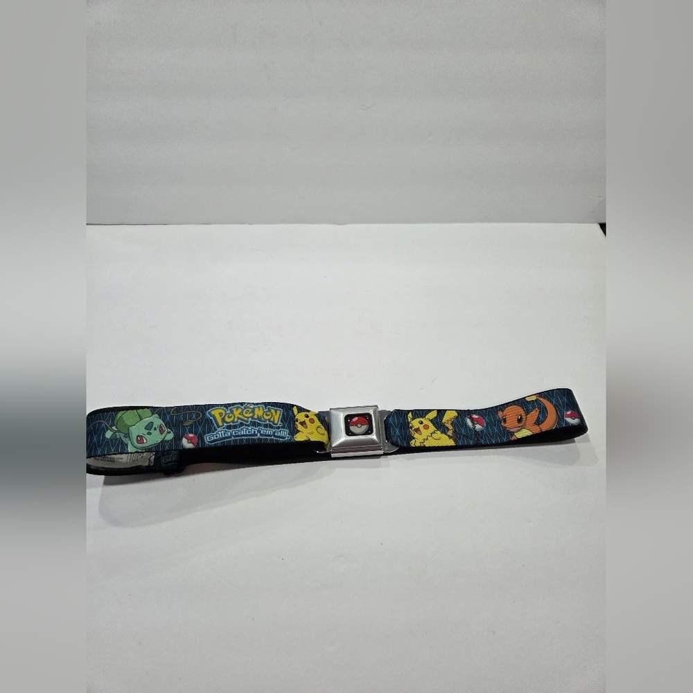 Pockemon 2014 Buckle-Down Blue and Black Patterned Belt